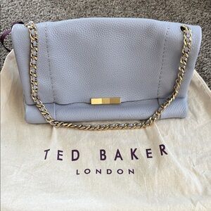 Ted Baker Light Purple Shoulder Bag with Gold Chain